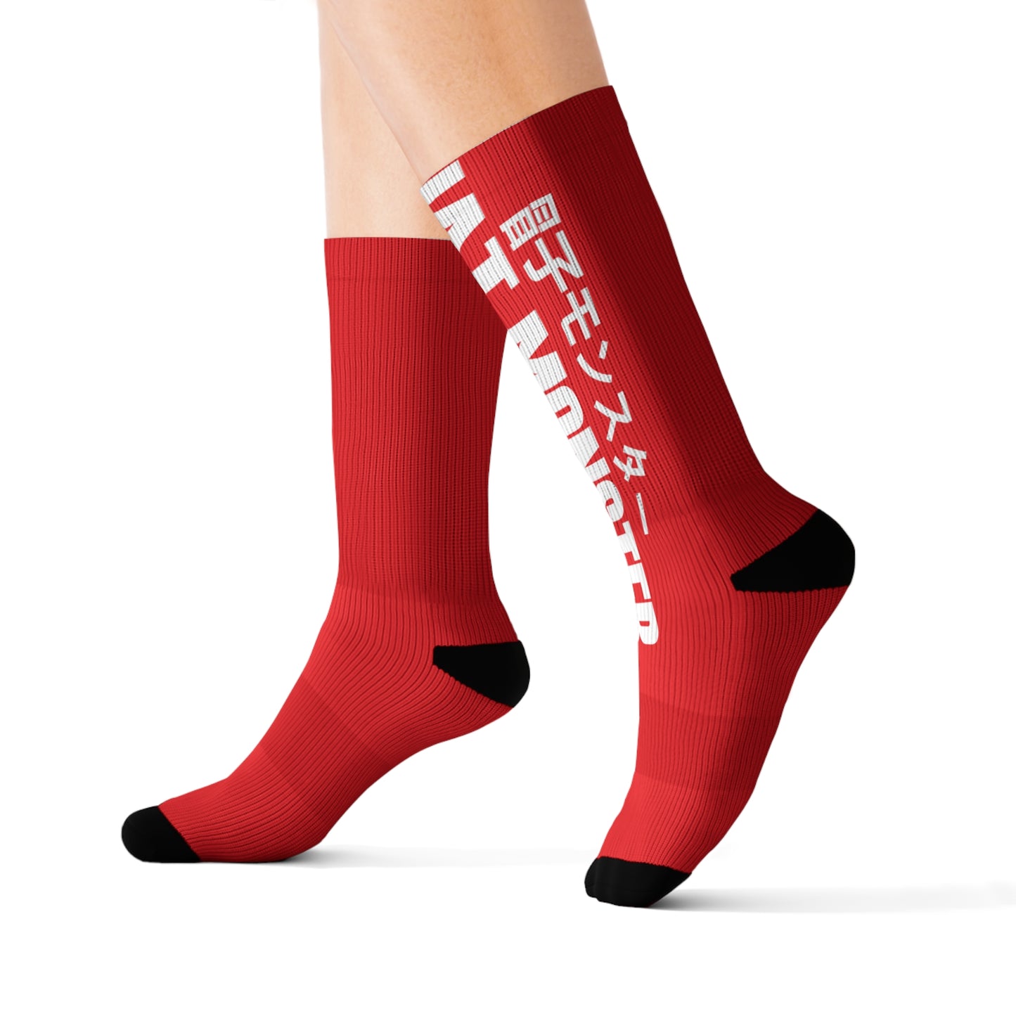 Monsters In Japan Socks (Red)