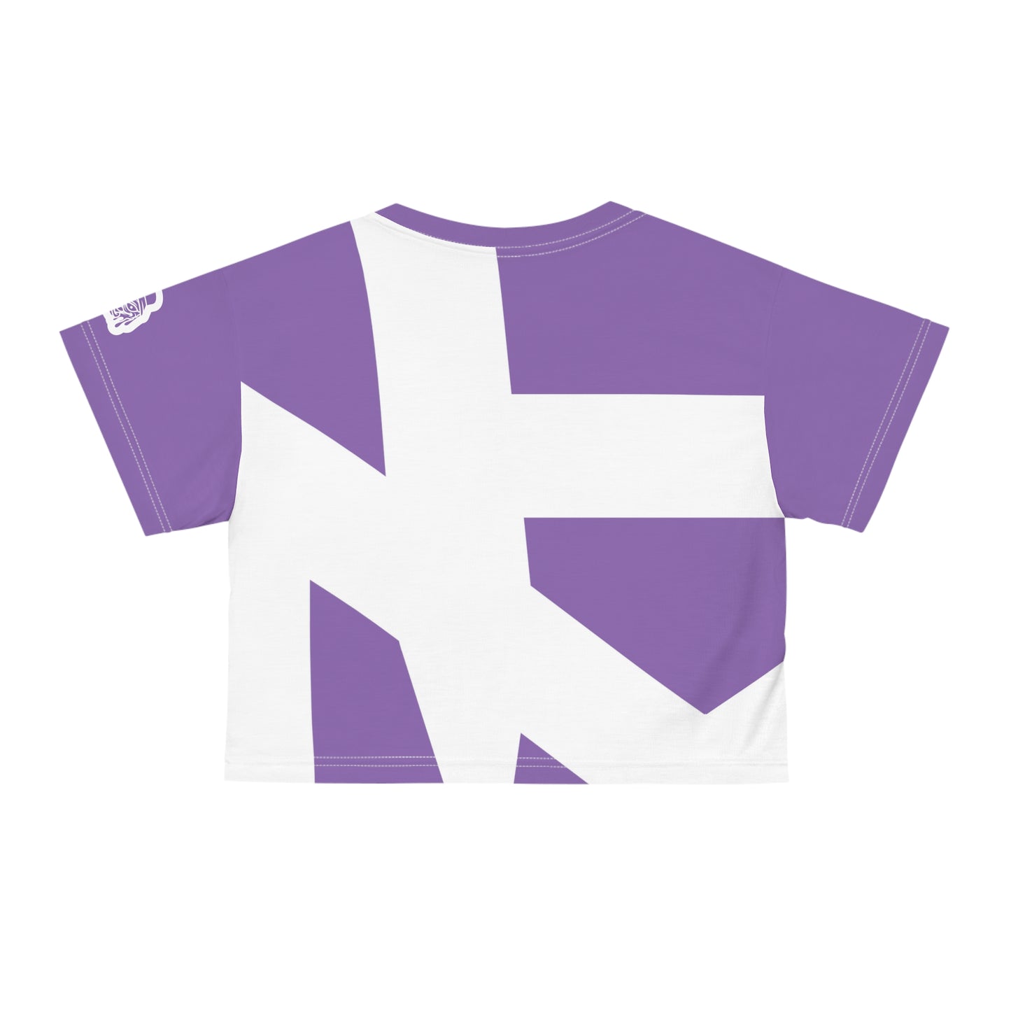 Ladies Crop Tee(Light purple)