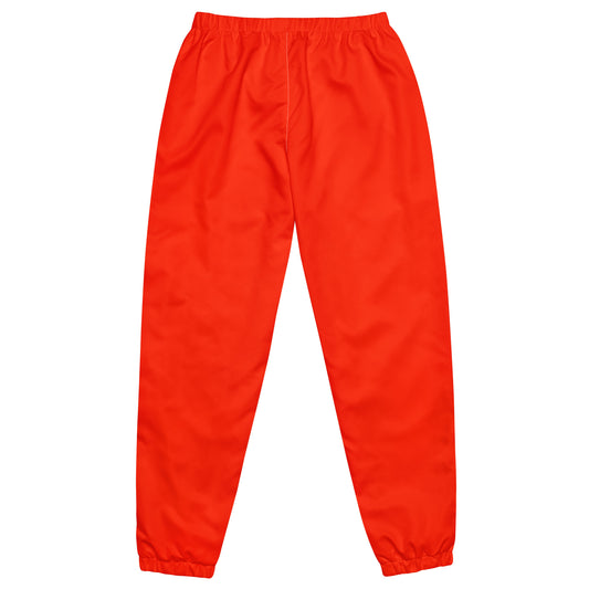 Red windbreaker pants