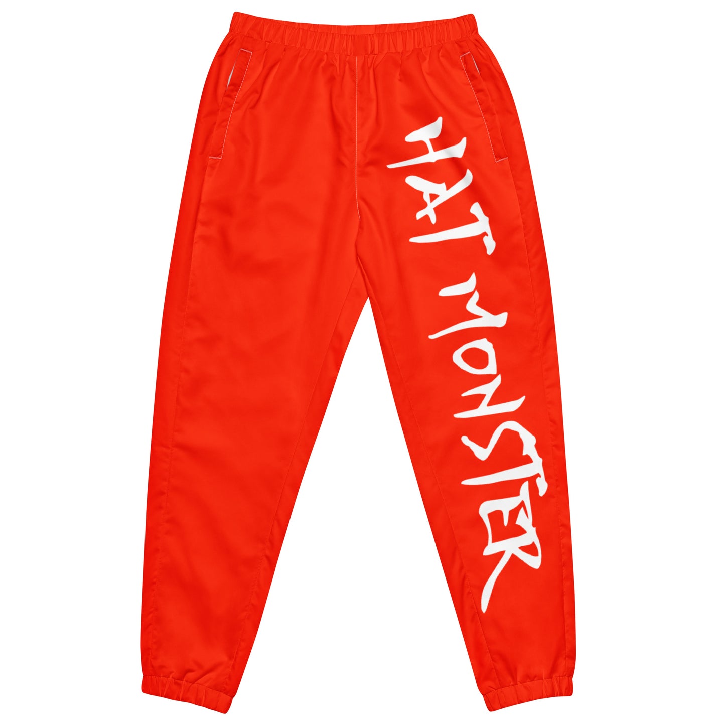 Red windbreaker pants