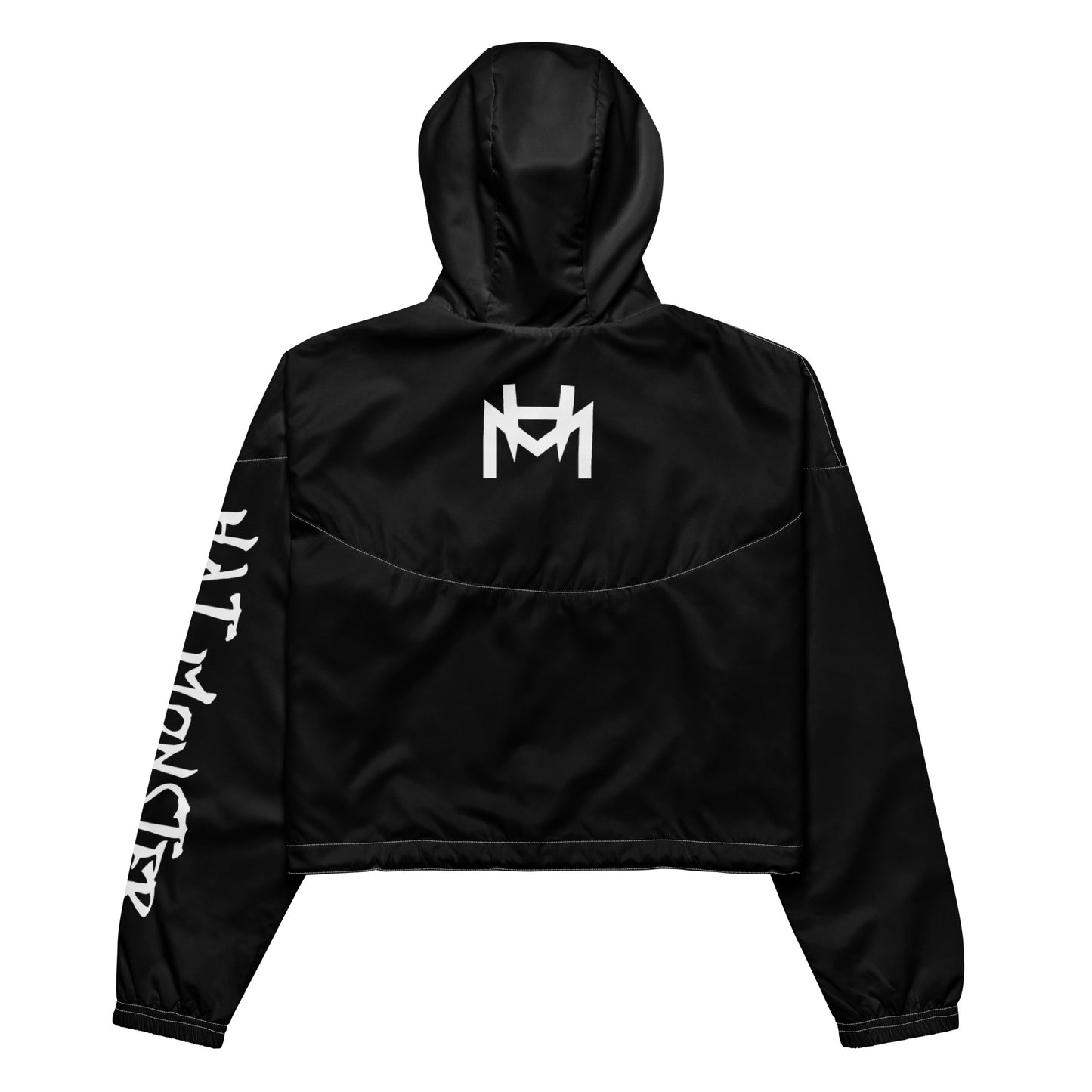 Women’s cropped windbreaker (Black)