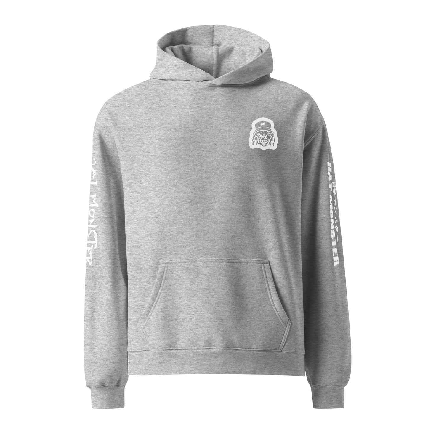Double logo oversized hoodie