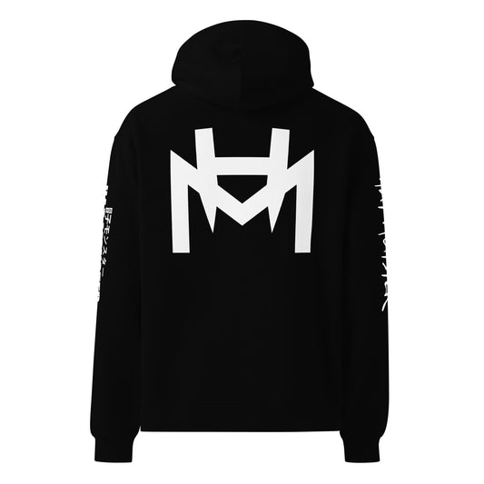 Double logo oversized hoodie