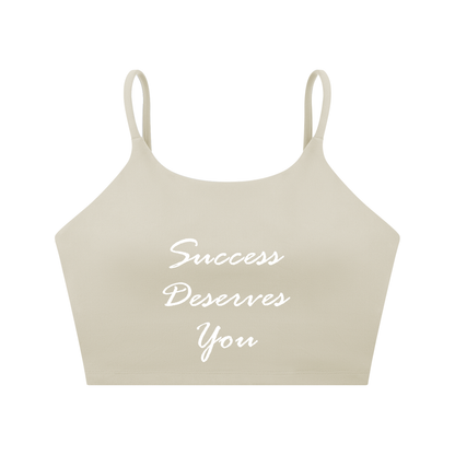 Spaghetti Strap Yoga Sports Bra