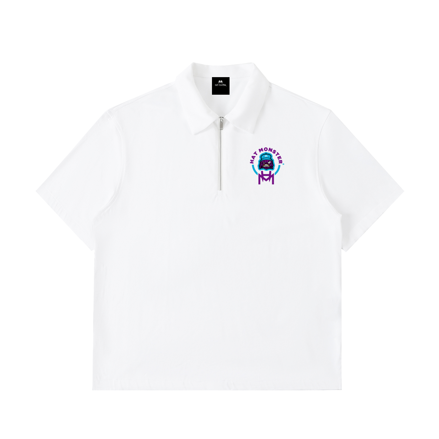 Half-Zip Cotton Polo Shirt
