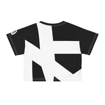 Ladies Crop Tee(Black)