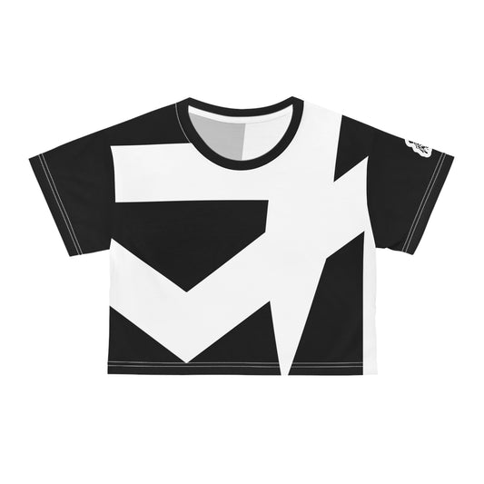 Ladies Crop Tee(Black)