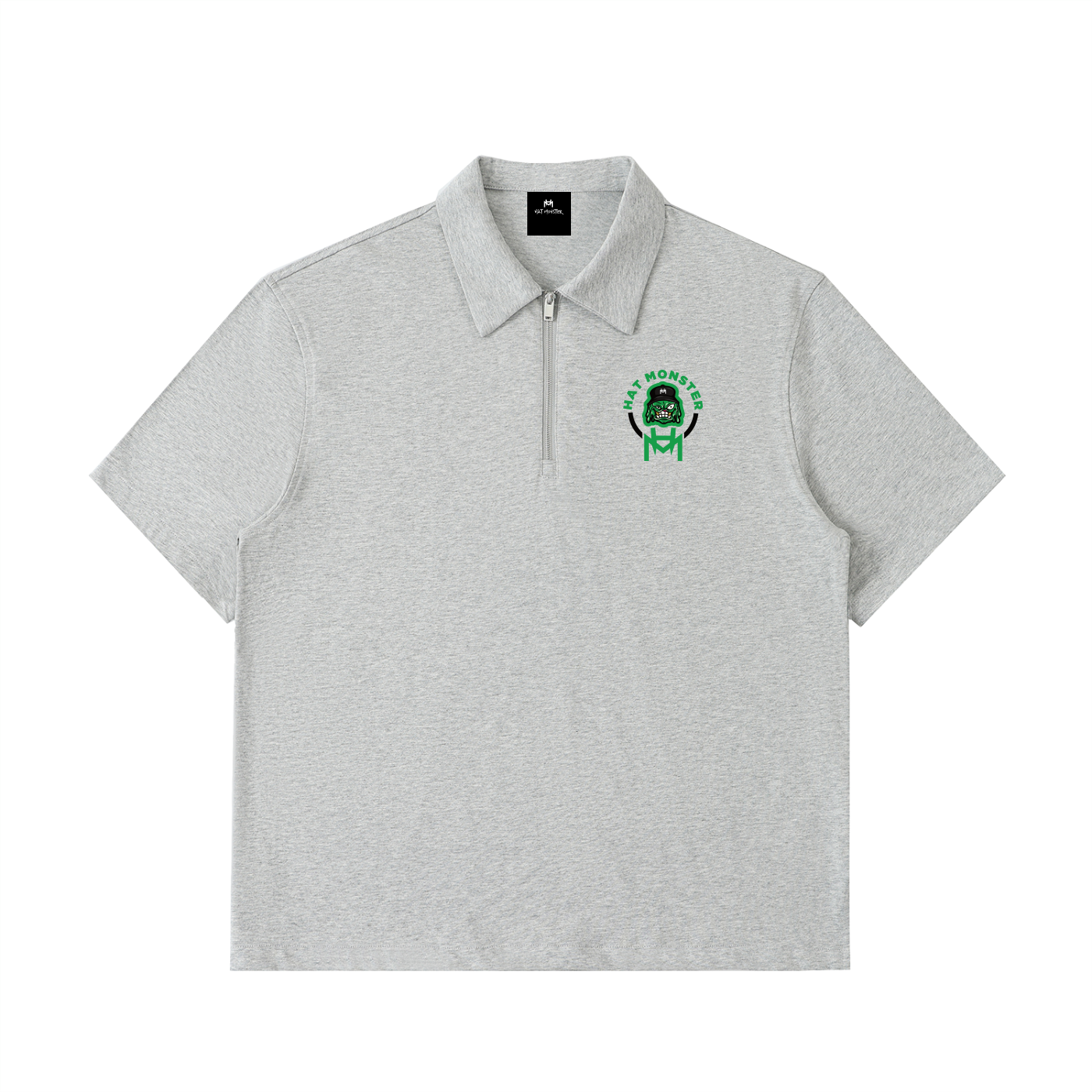 Half-Zip Cotton Polo Shirt