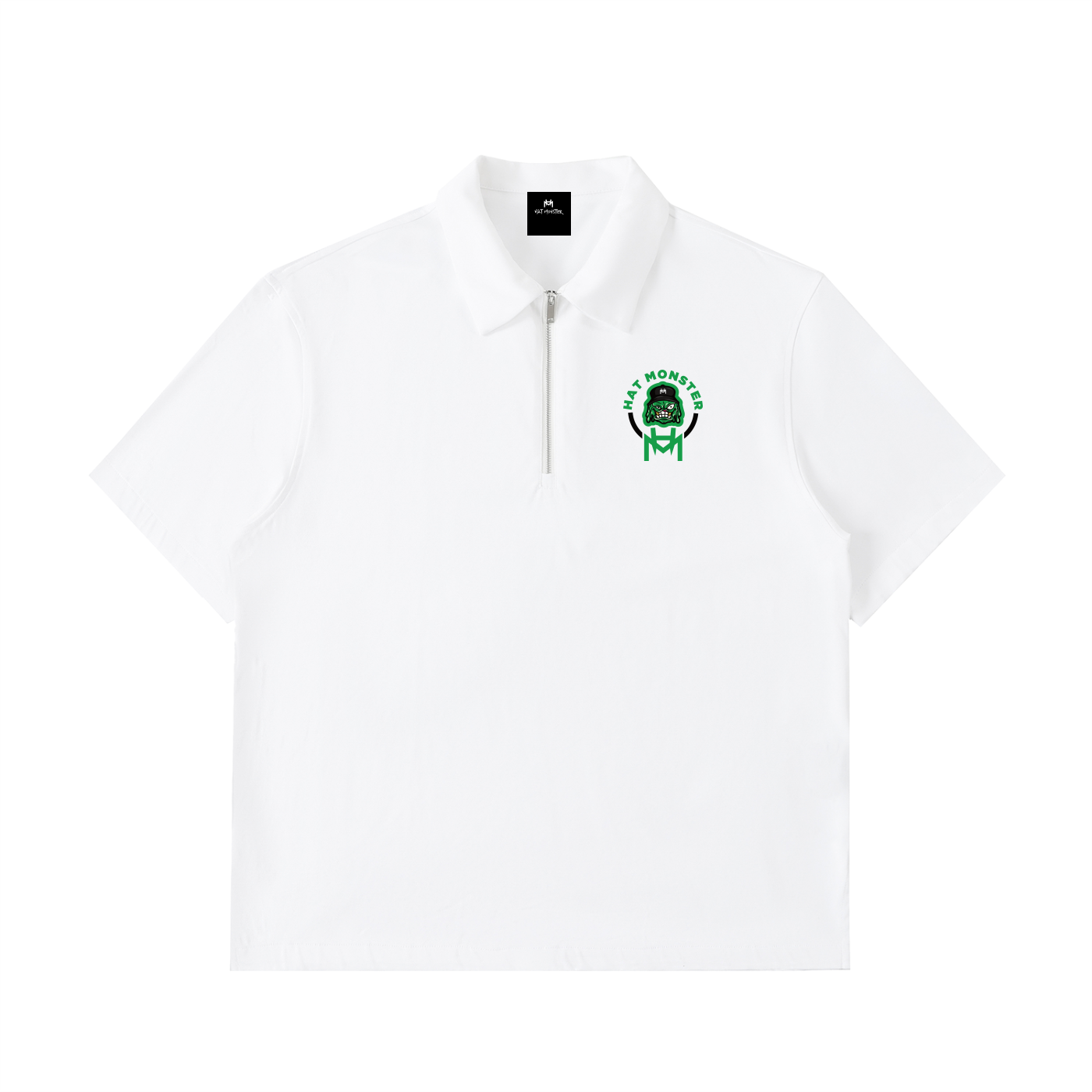 Half-Zip Cotton Polo Shirt