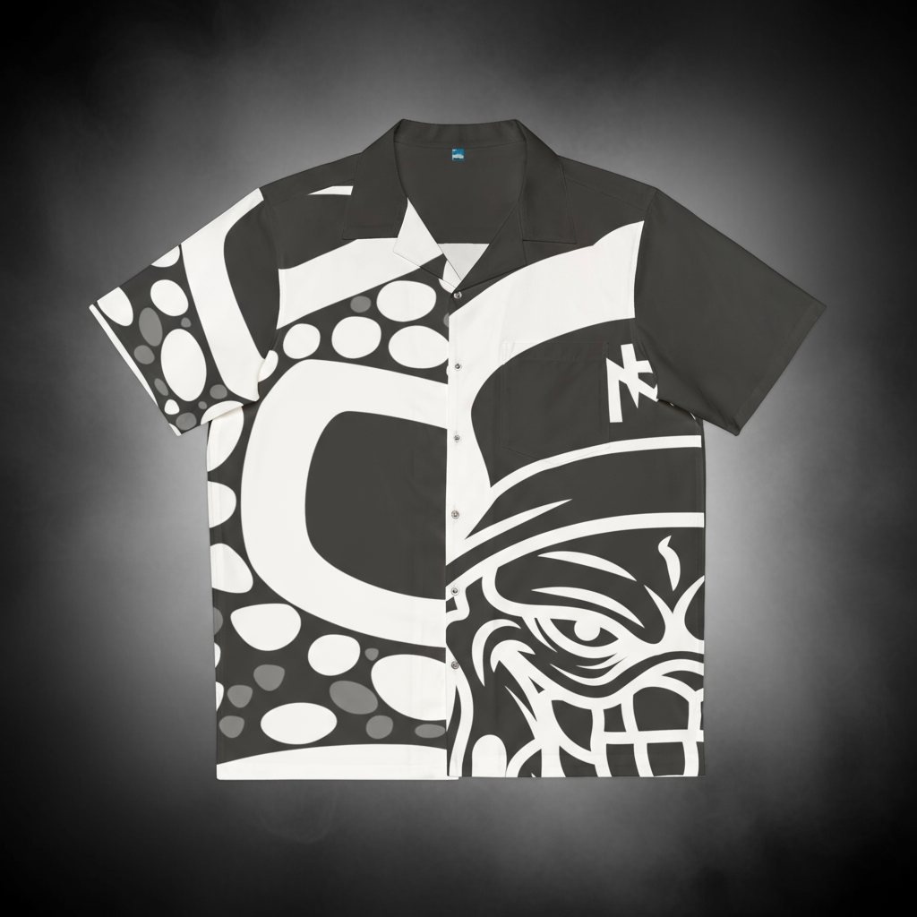 Splicer Camo Button up (White)