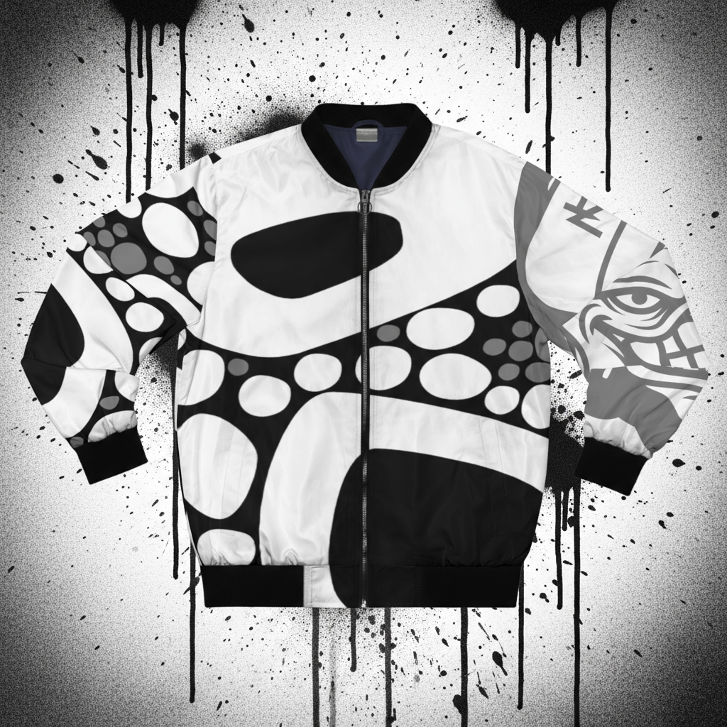 Splicer White Camo Bomber