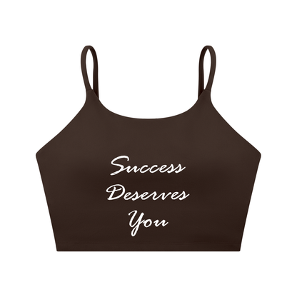 Spaghetti Strap Yoga Sports Bra