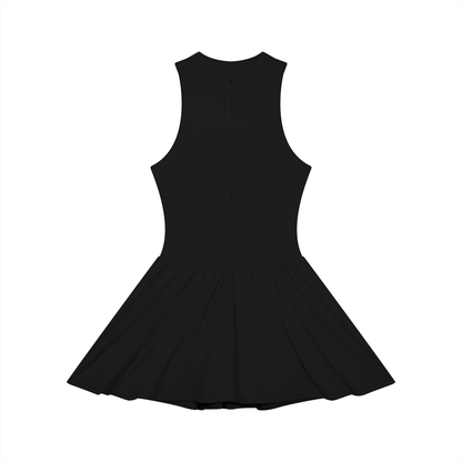 Women’s Ruched Sleeveless Full-Zip Dress