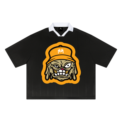 Striped Boxy Soccer Jersey
