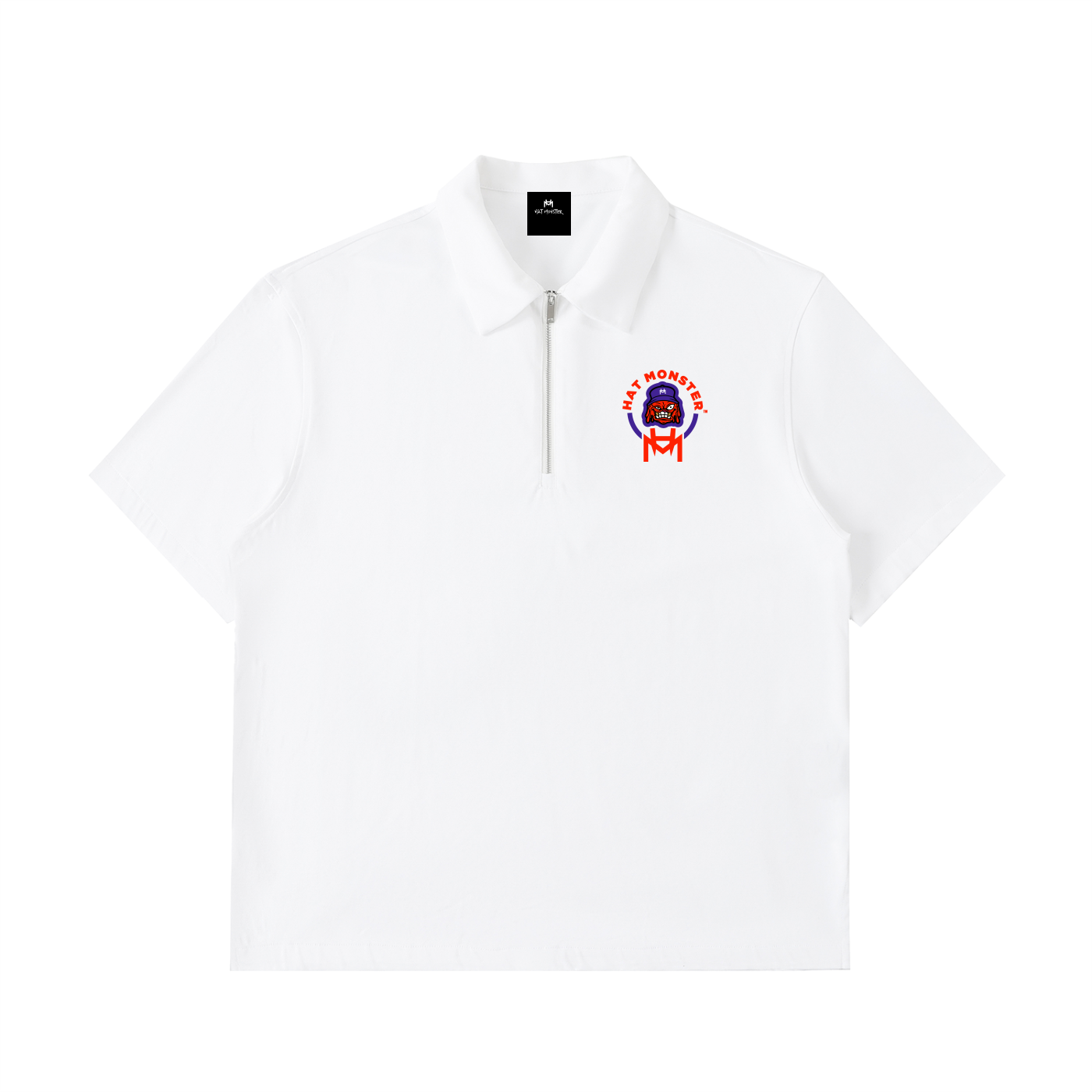 Half-Zip Cotton Polo Shirt