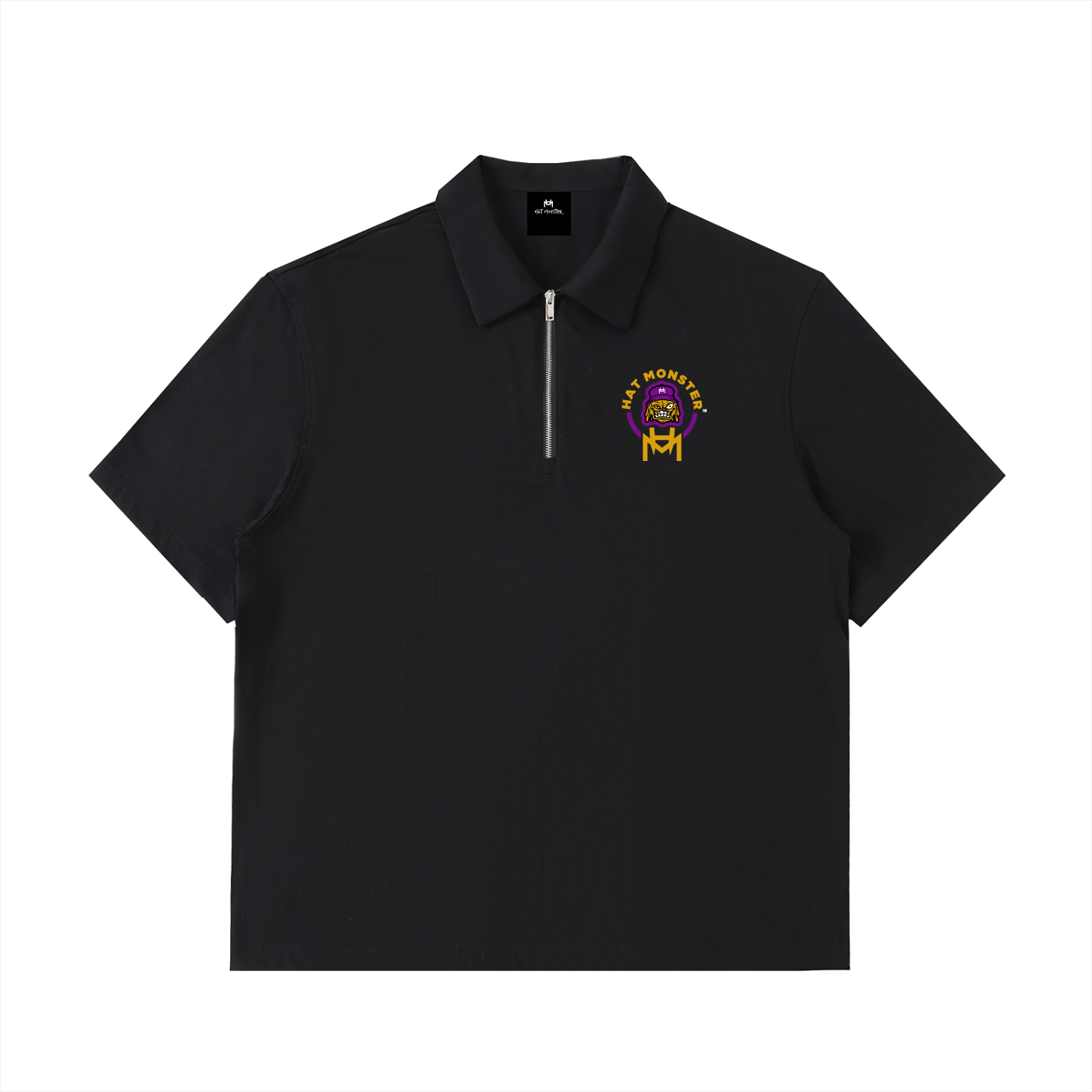 Half-Zip Cotton Polo Shirt
