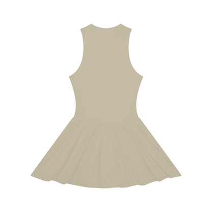Women’s Ruched Sleeveless Full-Zip Dress