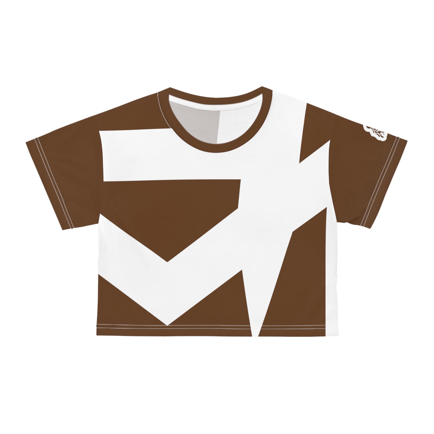 Ladies Crop Tee(Brown)