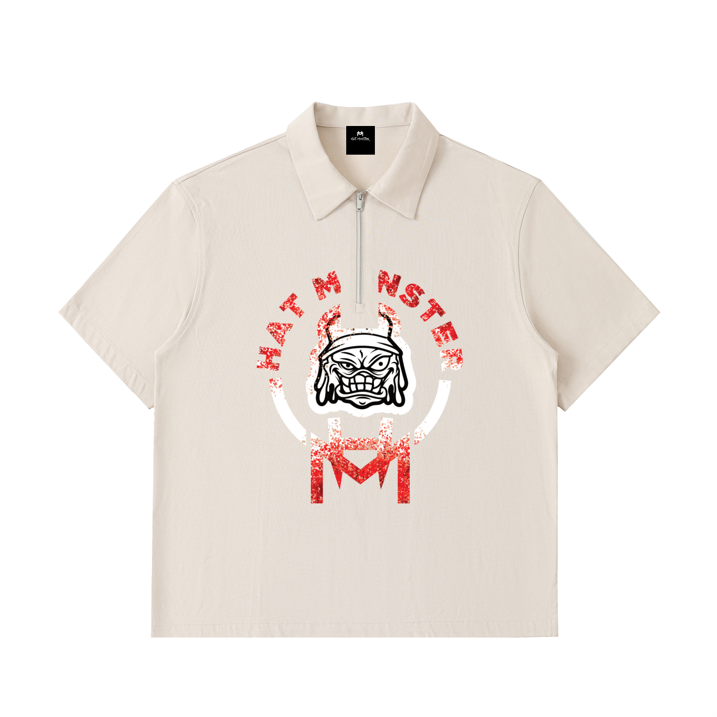 Half-Zip Cotton Polo Shirt