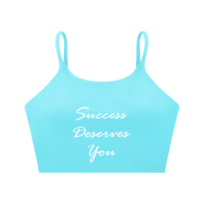 Spaghetti Strap Yoga Sports Bra