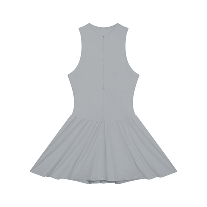 Women’s Ruched Sleeveless Full-Zip Dress