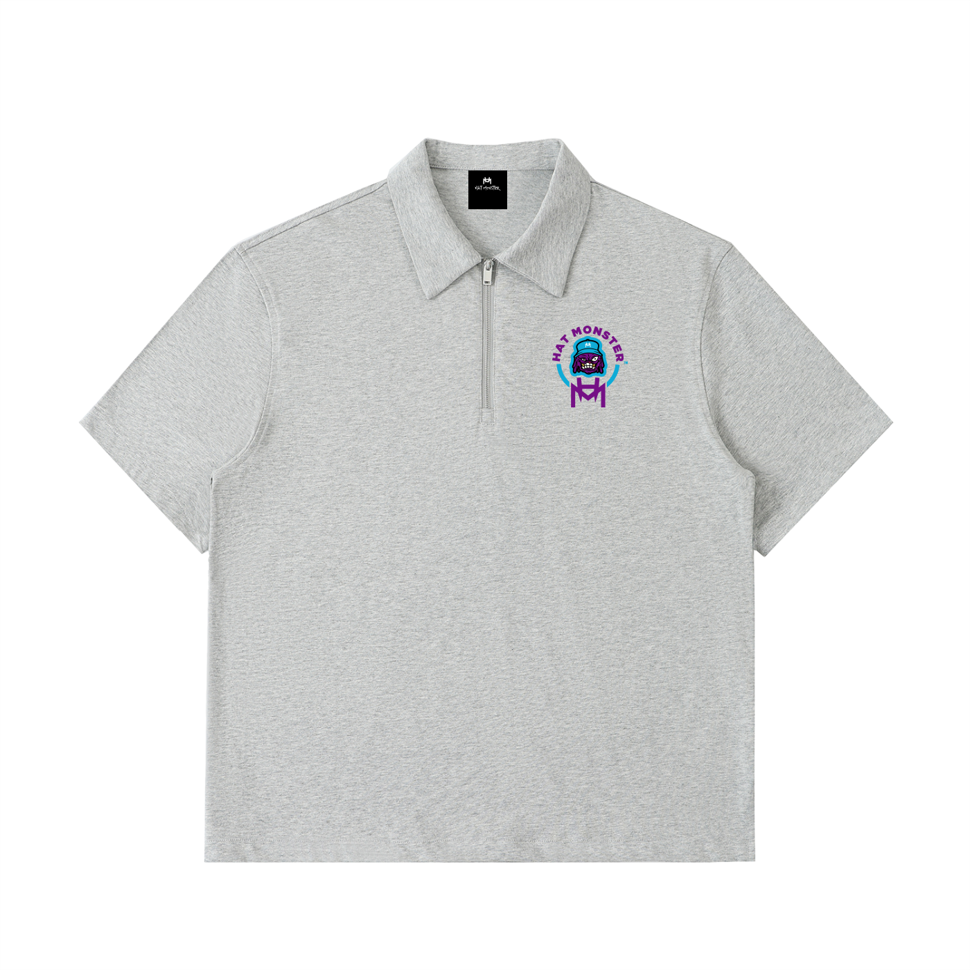 Half-Zip Cotton Polo Shirt