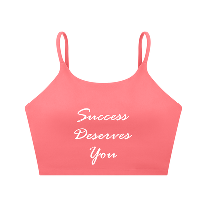 Spaghetti Strap Yoga Sports Bra
