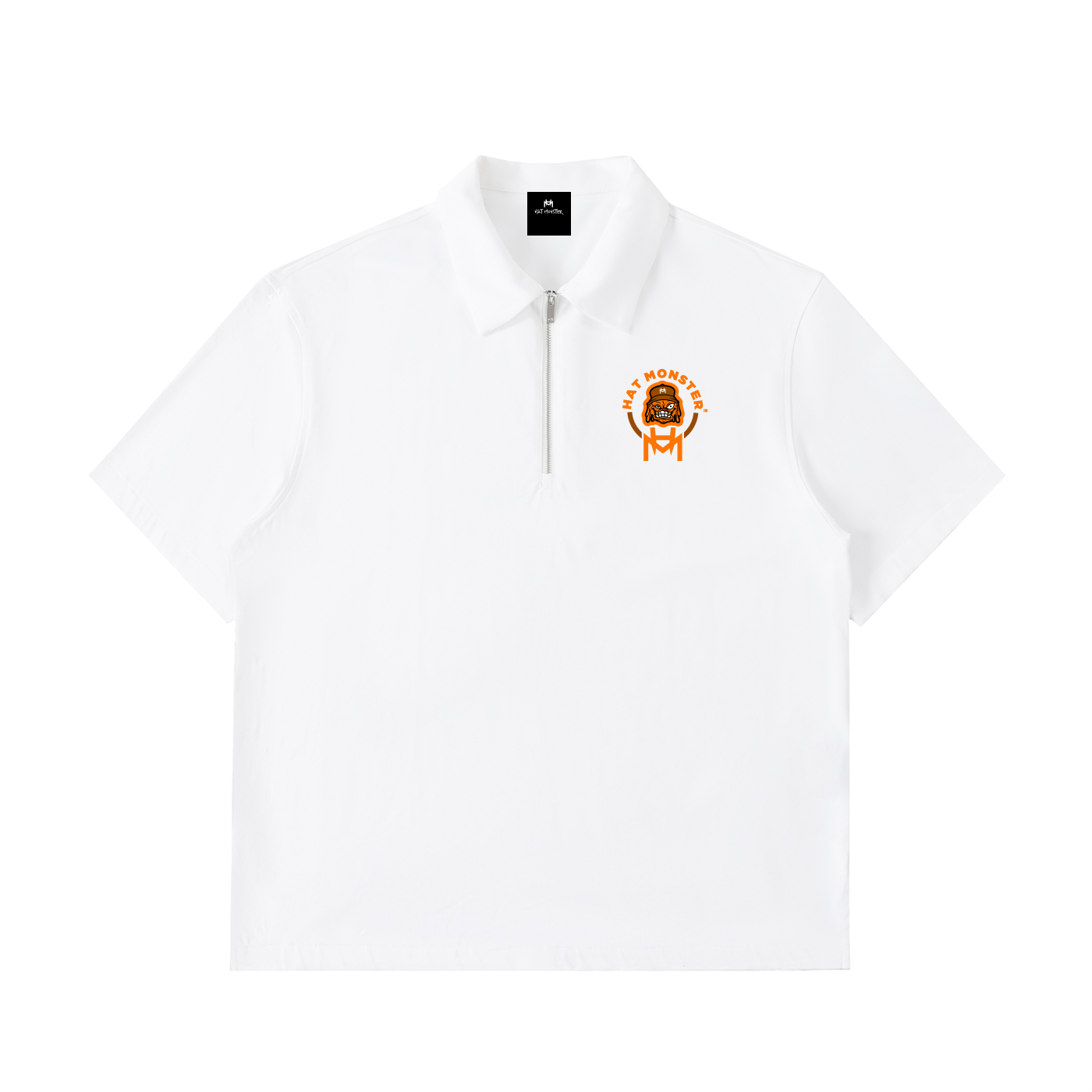 Half-Zip Cotton Polo Shirt