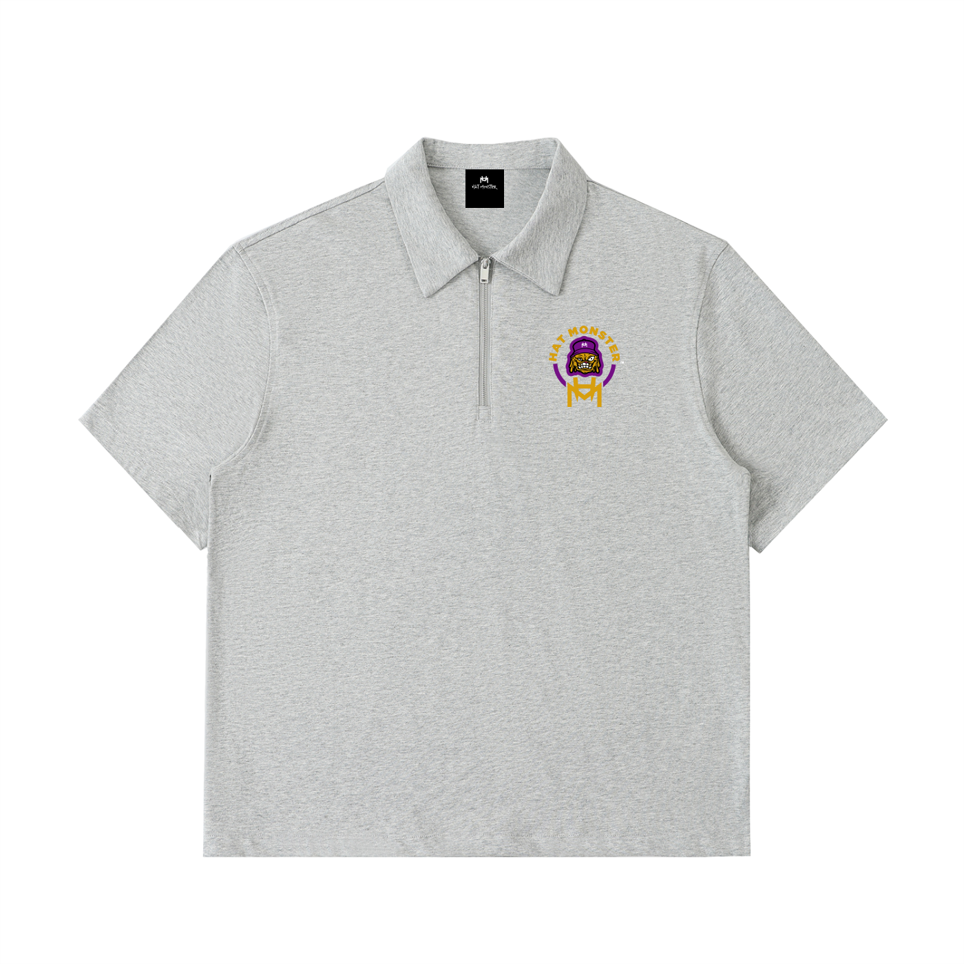 Half-Zip Cotton Polo Shirt