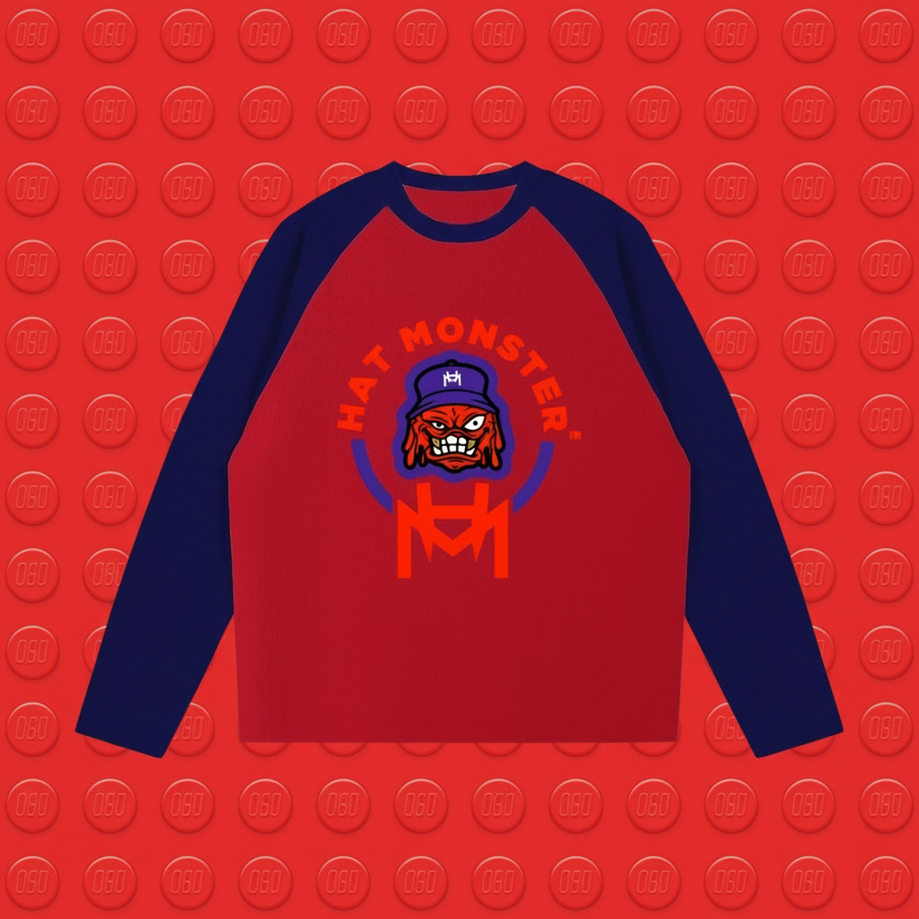 Color-Blocked Tee (Red)