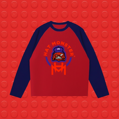 Color-Blocked Tee (Red)