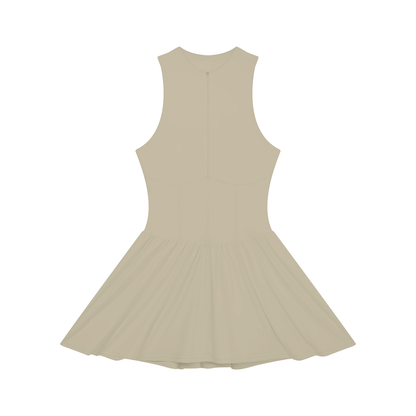 Women’s Ruched Sleeveless Full-Zip Dress