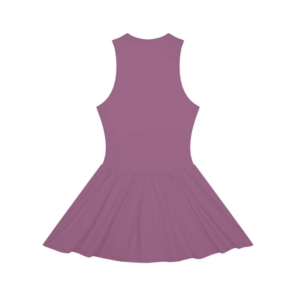 Women’s Ruched Sleeveless Full-Zip Dress