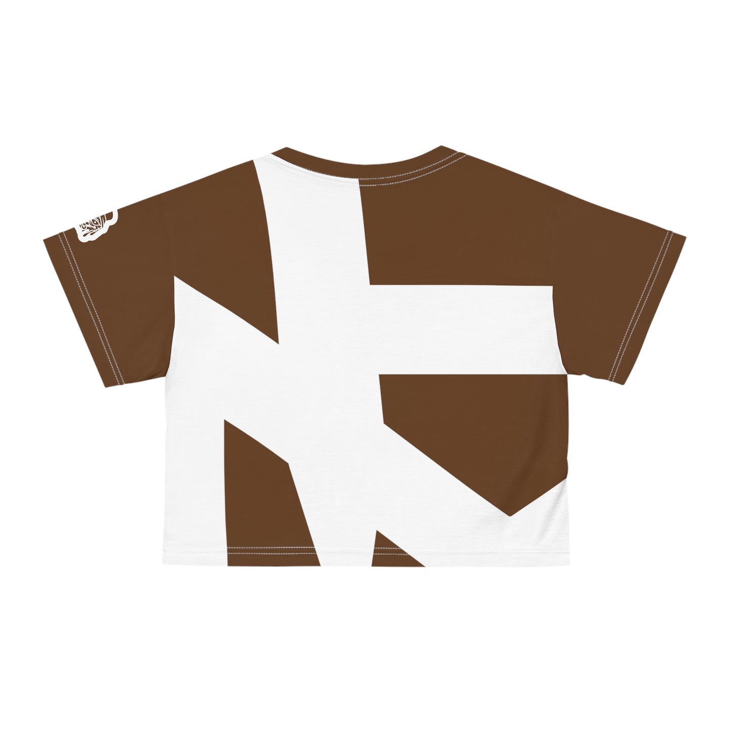 Ladies Crop Tee(Brown)