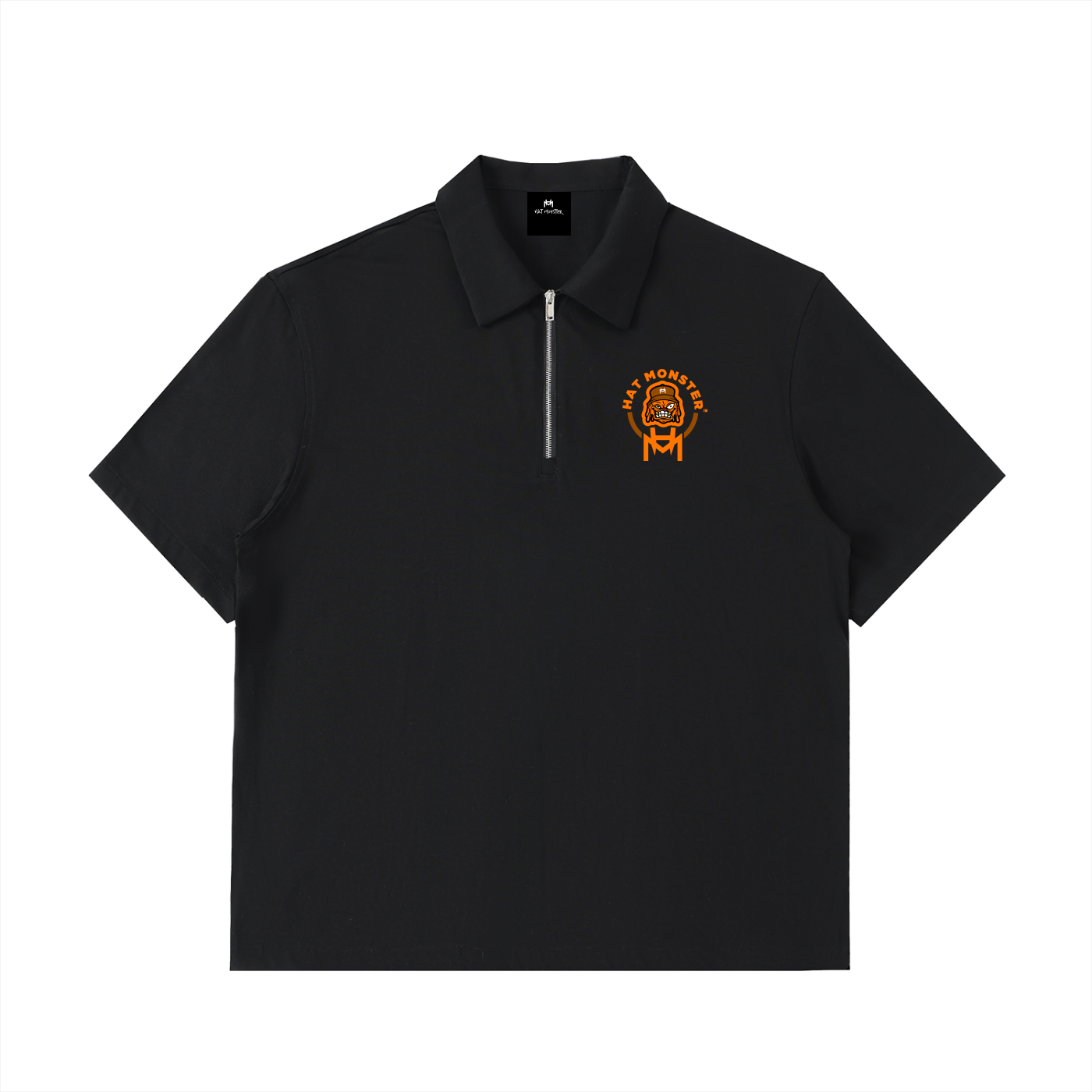 Half-Zip Cotton Polo Shirt