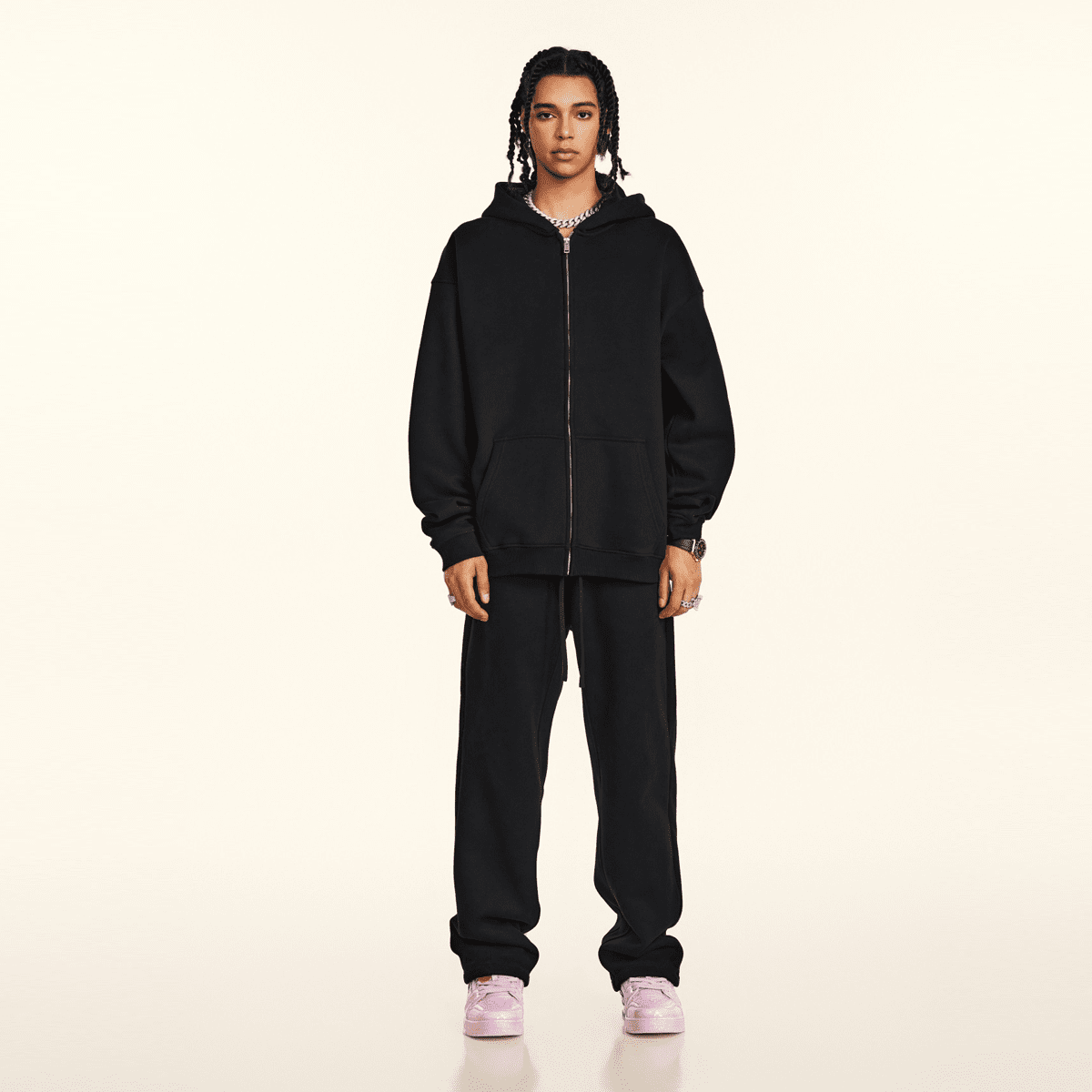 Fleece Zip-up Hoodie