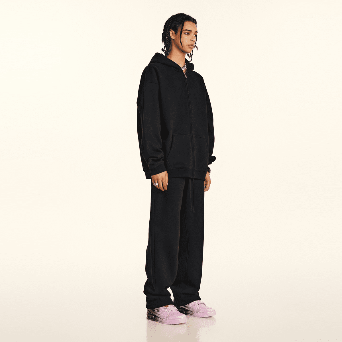 Fleece Zip-up Hoodie