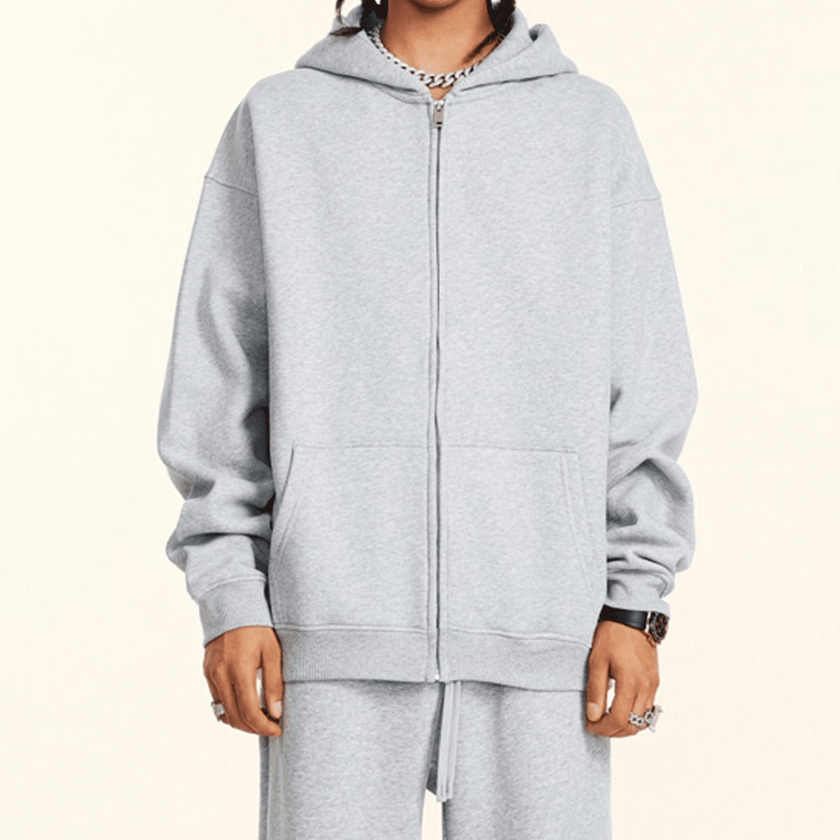 Fleece Zip-up Hoodie