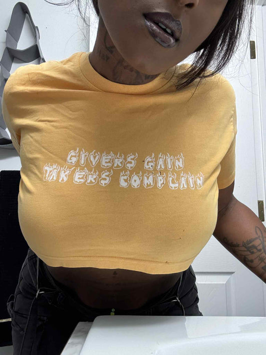 Snow Washed Crop Top