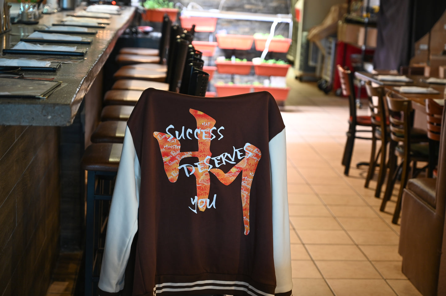 Hat Monster Varsity Jacket