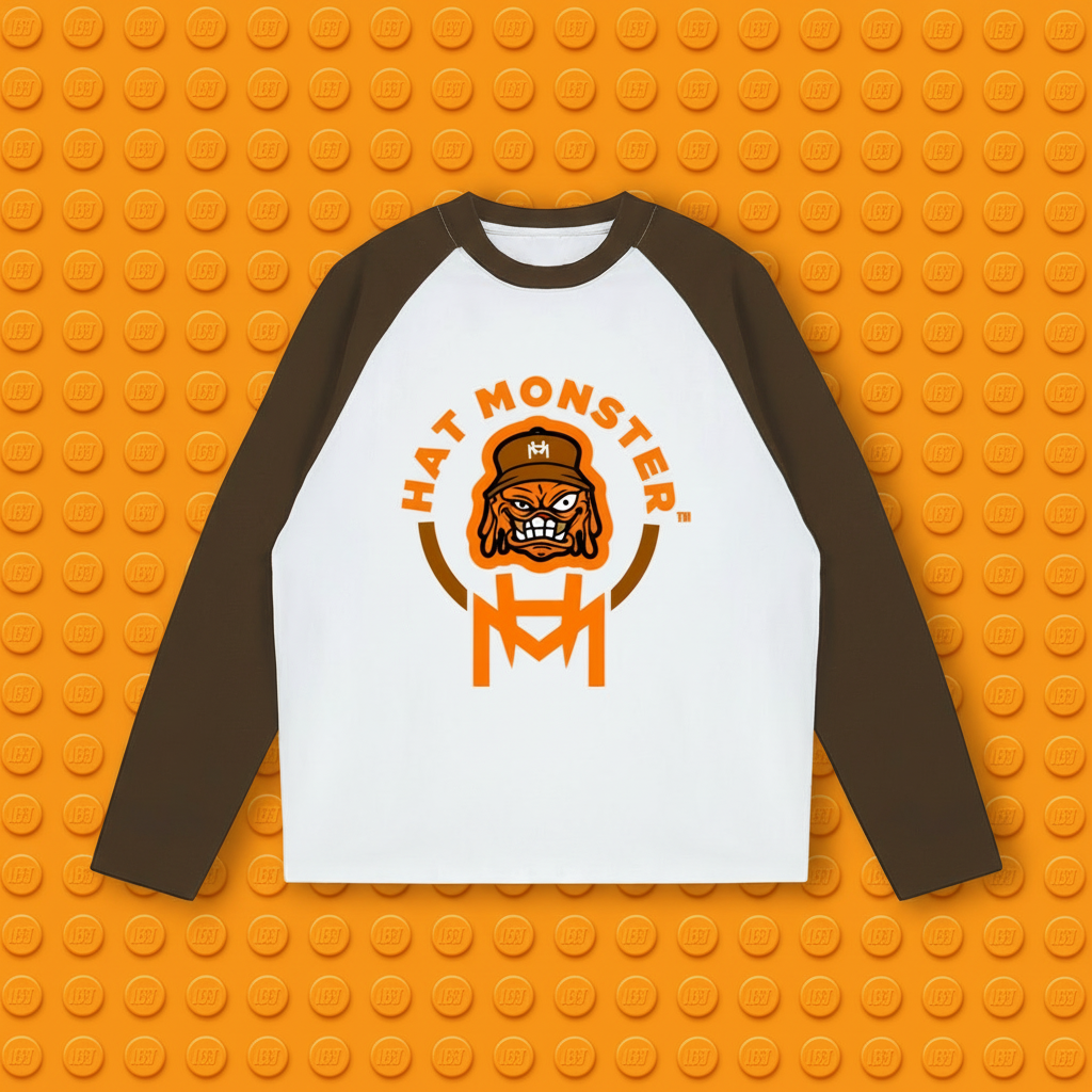 Color-Blocked Tee (Brown)