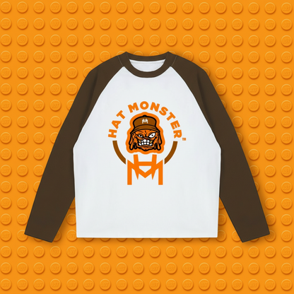 Color-Blocked Tee (Brown)