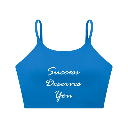 Spaghetti Strap Yoga Sports Bra