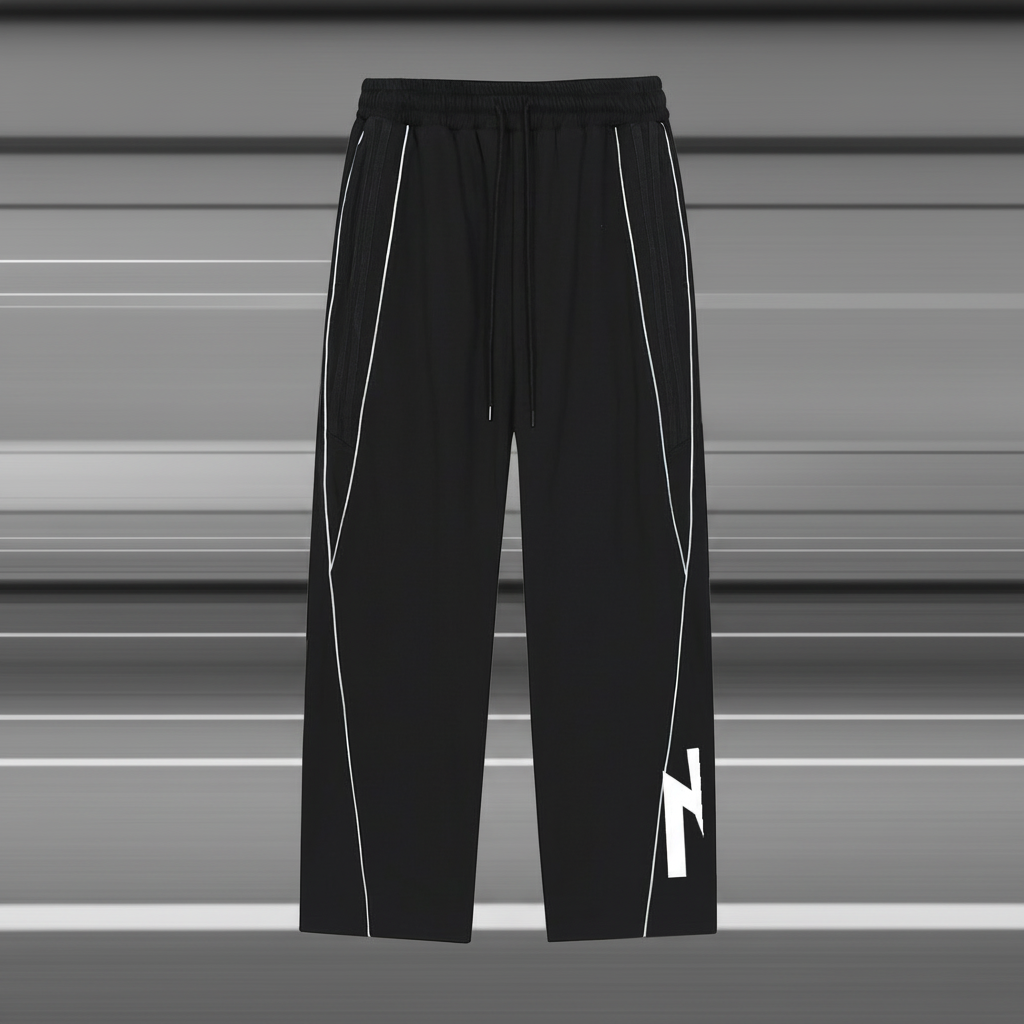 Reflection Striped Straight-Leg Sweatpants