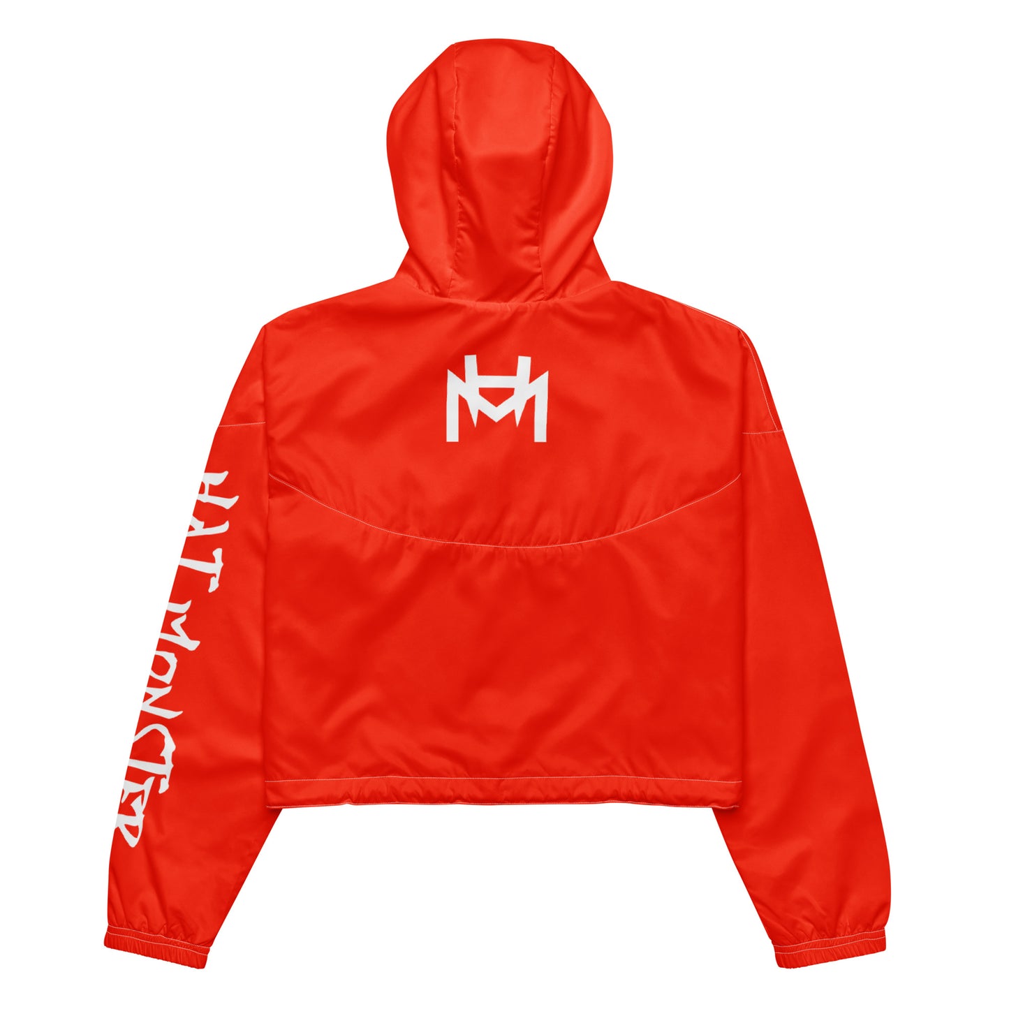 Women’s cropped windbreaker (Red)