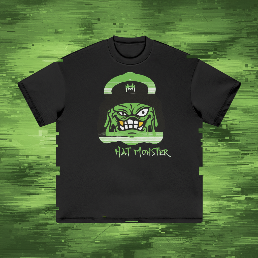 Distortion logo Tee (Green)
