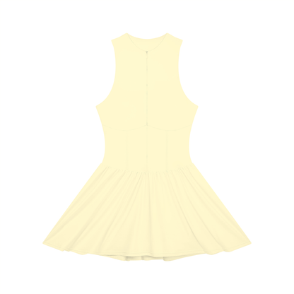 Women’s Ruched Sleeveless Full-Zip Dress