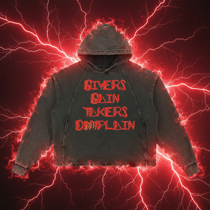 Frayed-Hem Hoodie