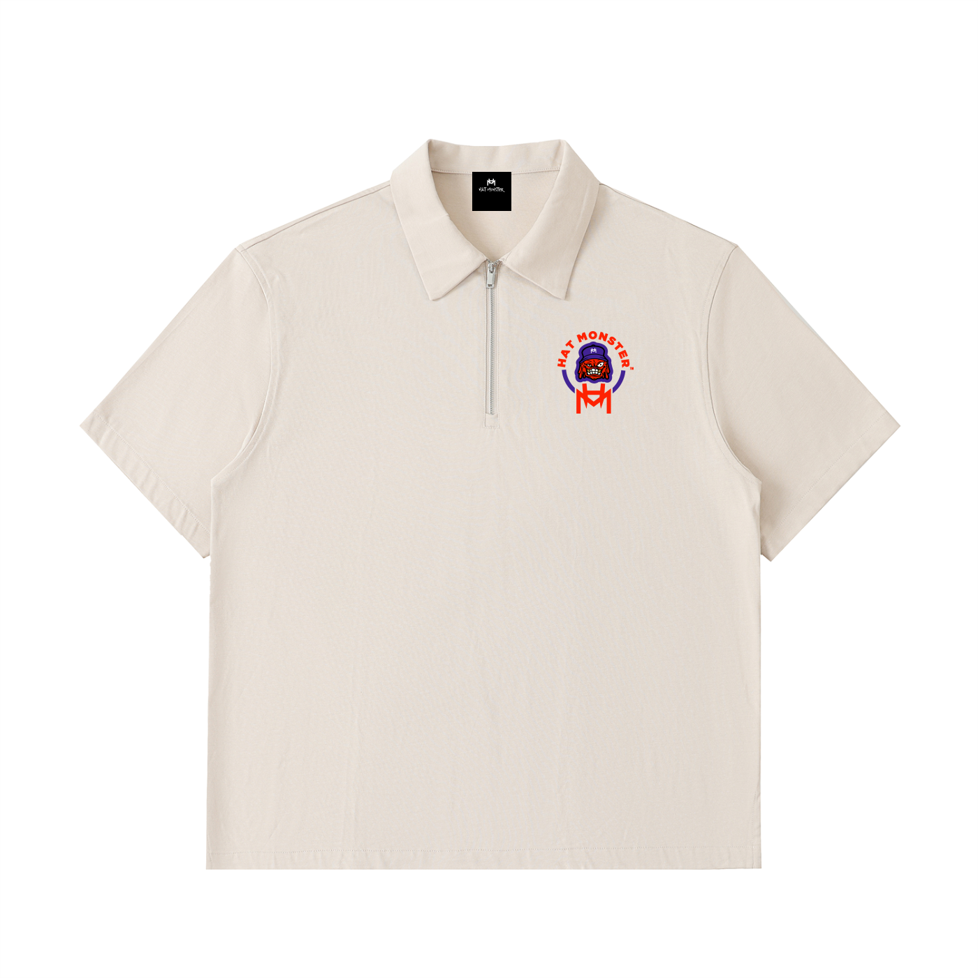 Half-Zip Cotton Polo Shirt
