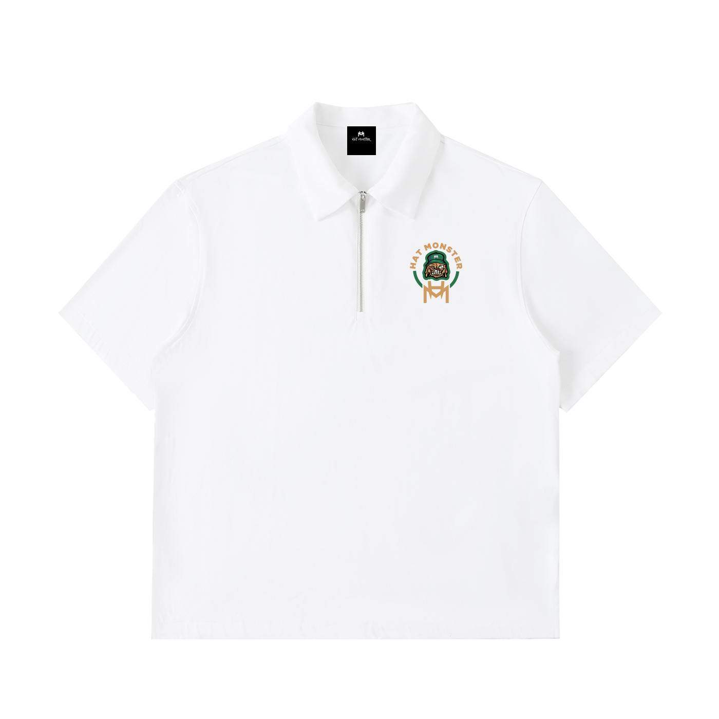 Half-Zip Cotton Polo Shirt
